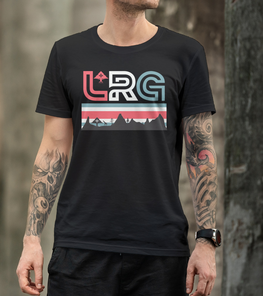 LRG Wavy Mountain Landscape Motherland T-Shirt