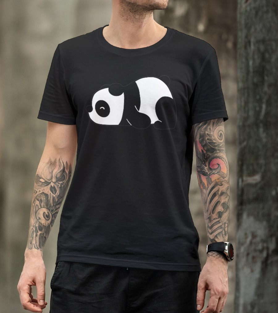 Minimalistic Sleeping Panda T-Shirt