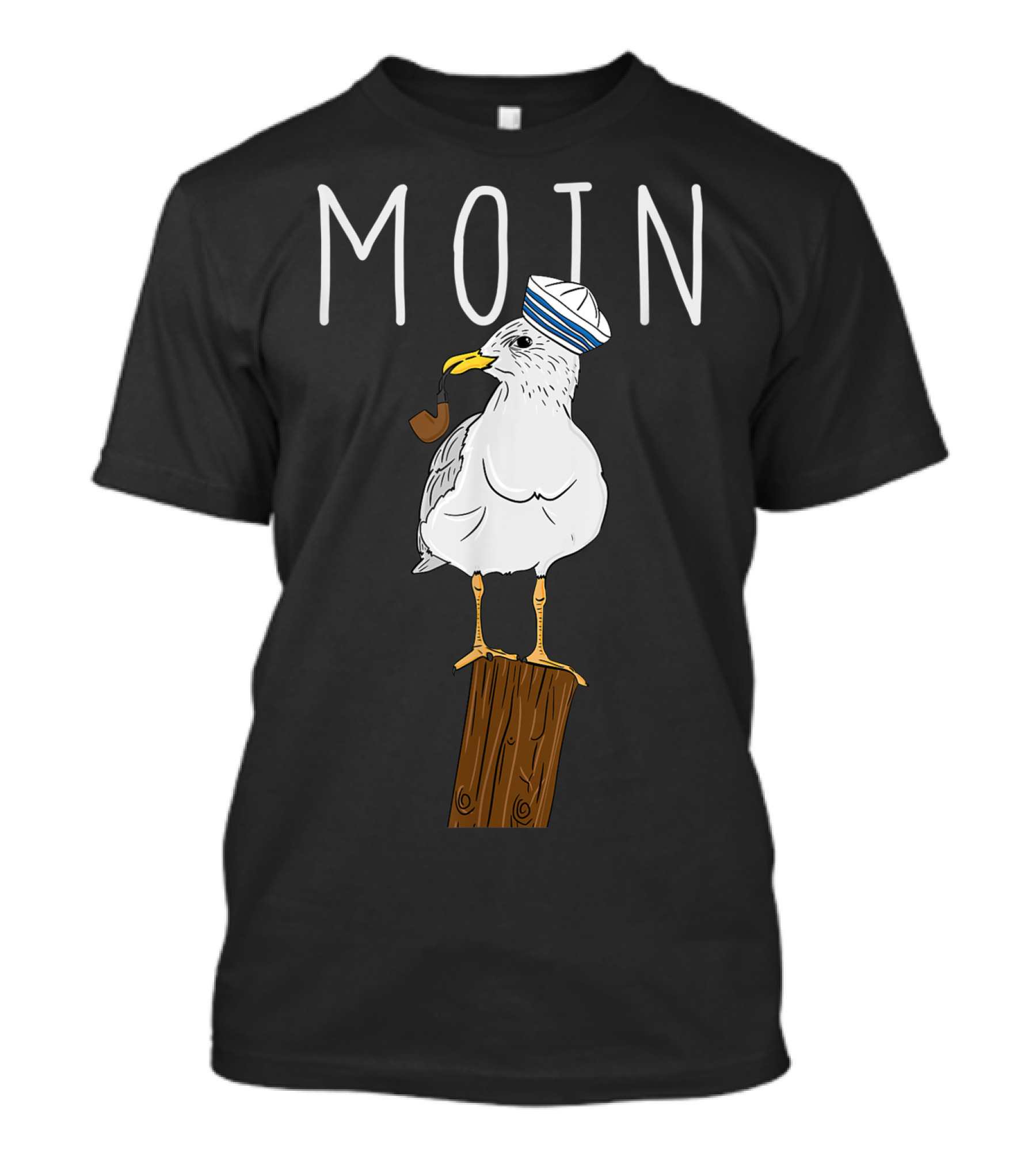 Moin Hamburg Seagull Nautical Love T-Shirt