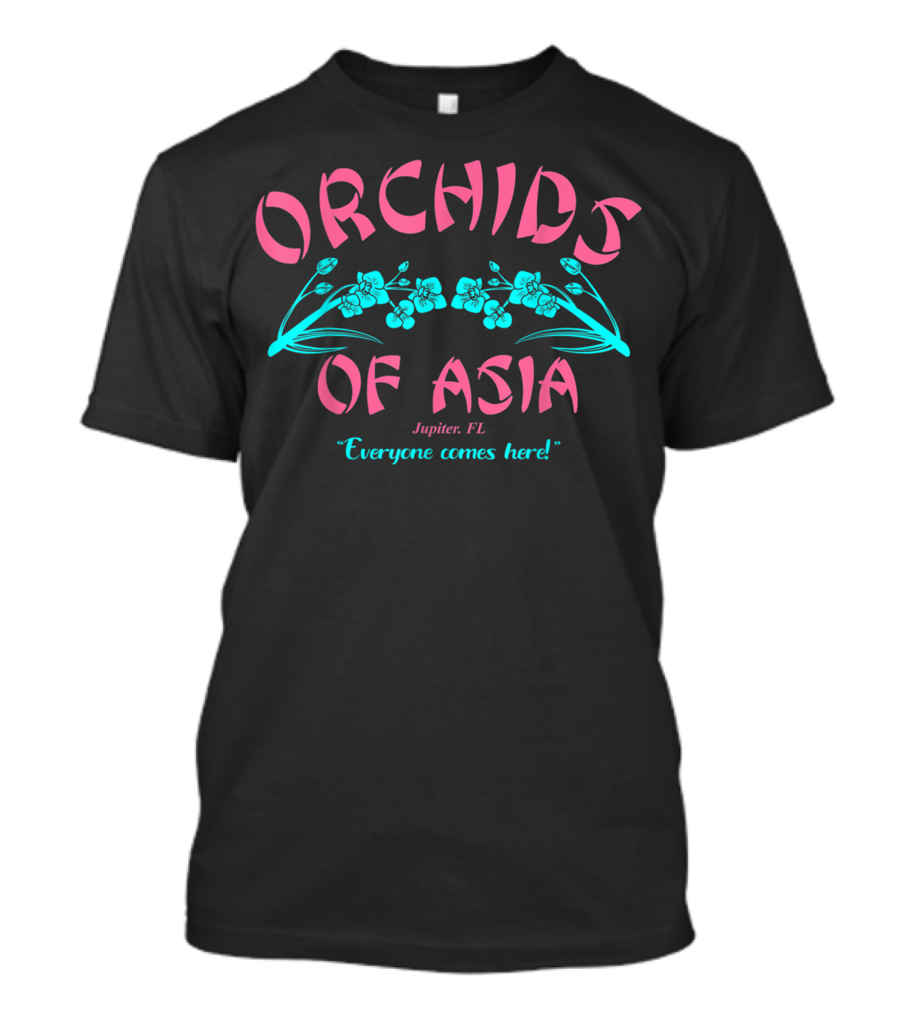 Orchids Of Asia Jupiter FL Everyone Comes Here Spa T-Shirt