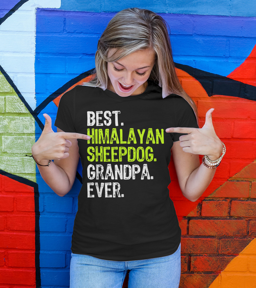 Best Himalayan Sheepdog Grandpa Ever T-Shirt