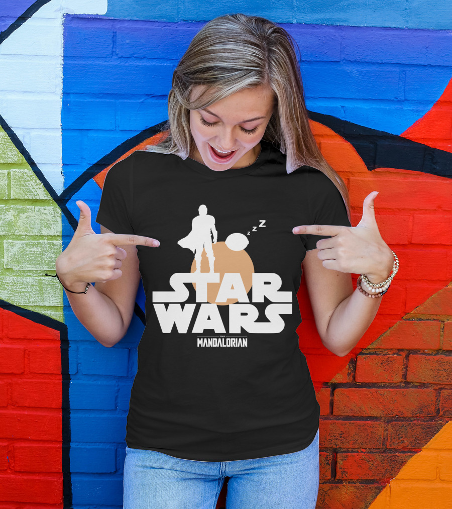 Star Wars The Mandalorian Sleeping Duo T-Shirt