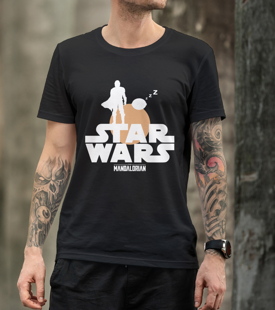 Star Wars The Mandalorian Sleeping Duo T-Shirt