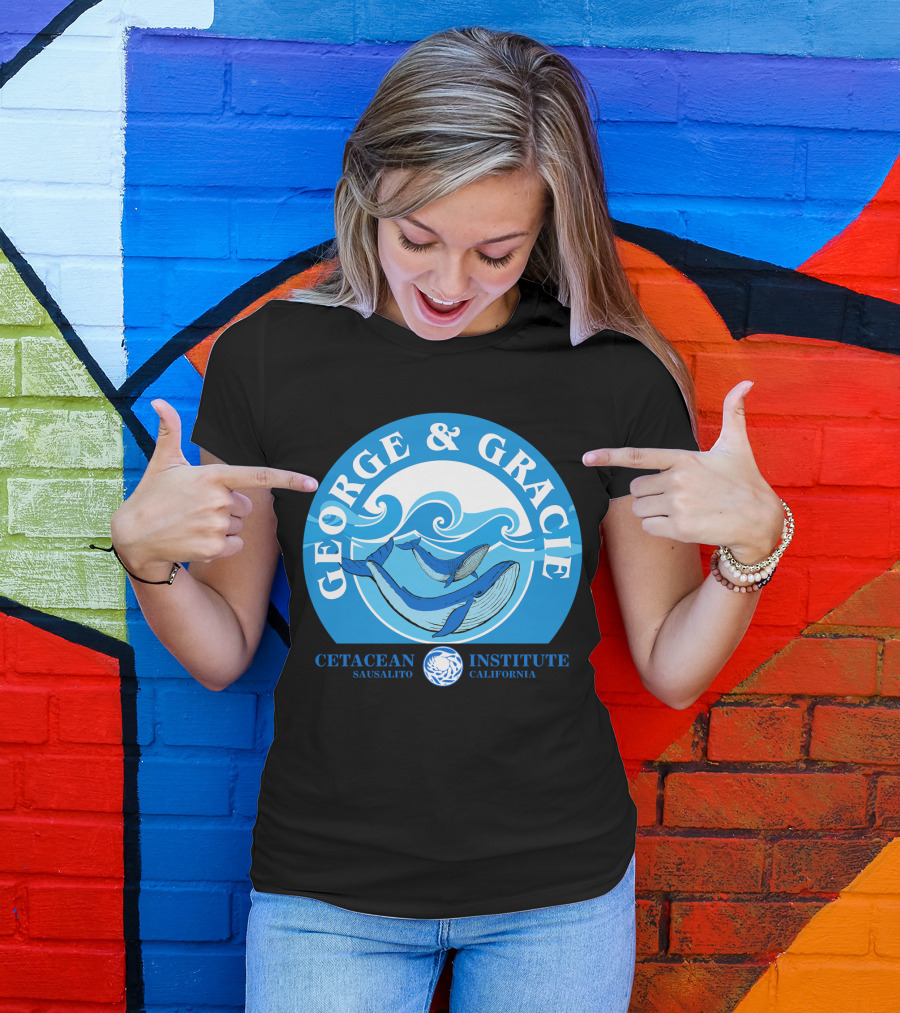 Star Trek George And Gracie Cetacean Institute Sausalito California T-Shirt
