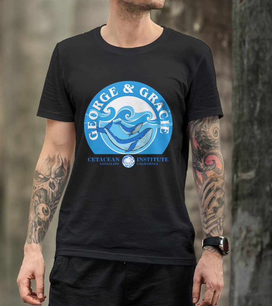 Star Trek George And Gracie Cetacean Institute Sausalito California T-Shirt