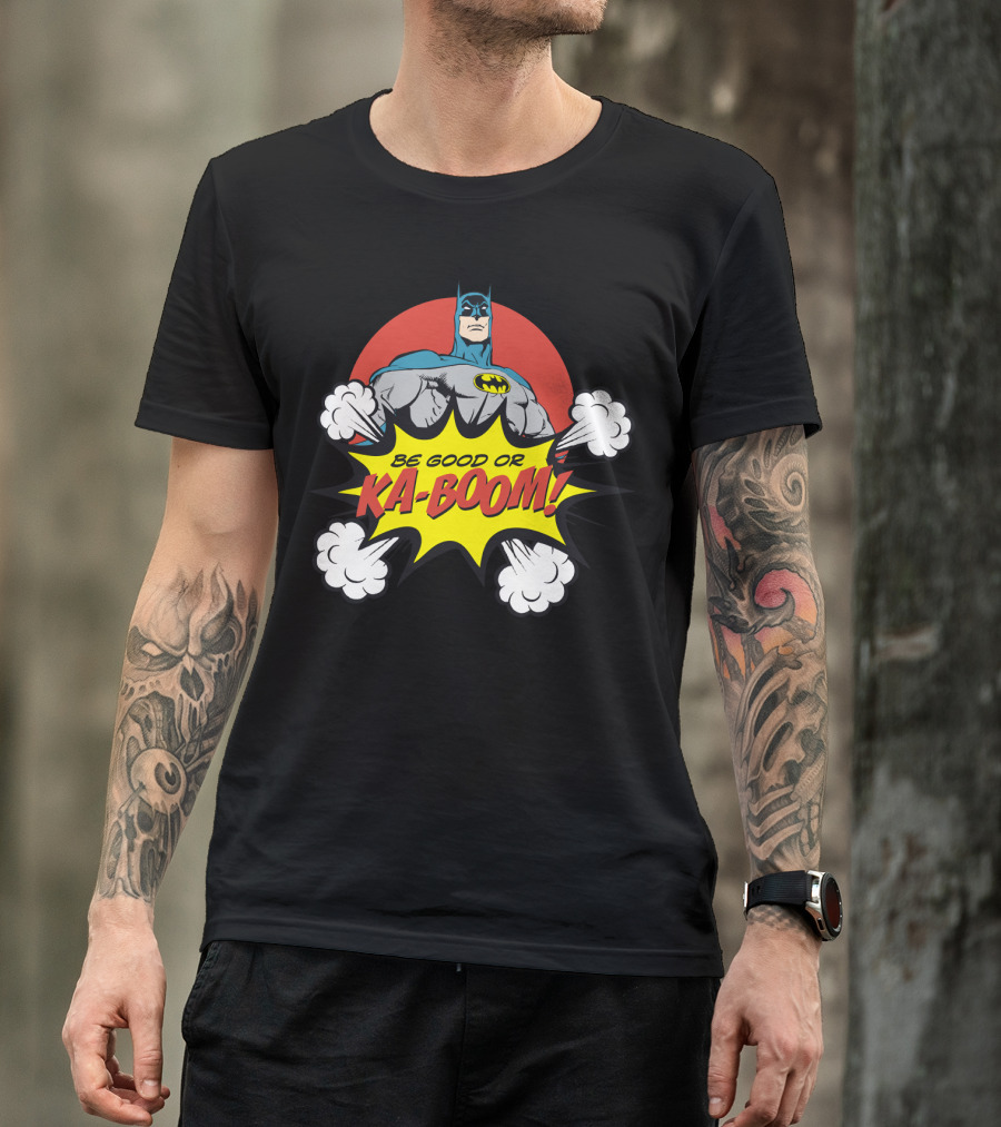 Batman Be Good Or Ka Boom Dynamic Comic Burst T-Shirt