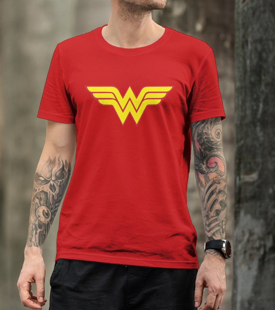 Wonder Woman Classic Yellow Emblem T-Shirt