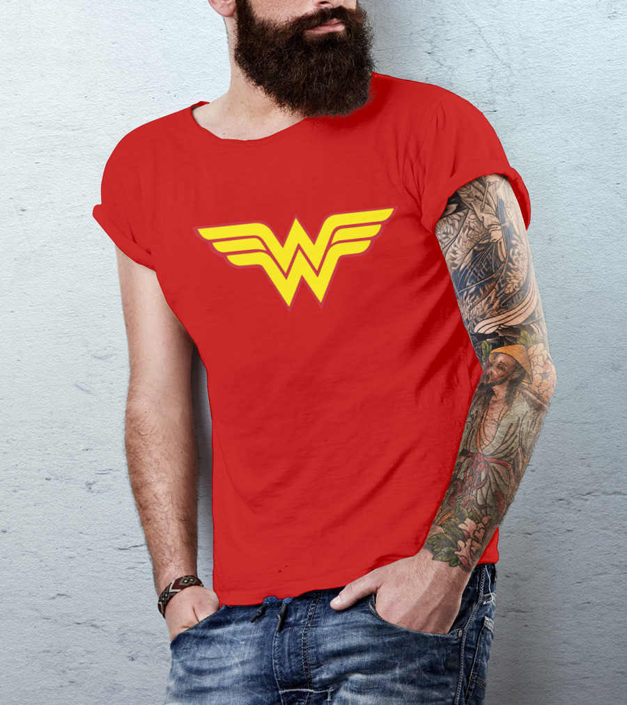 Wonder Woman Classic Yellow Emblem T-Shirt