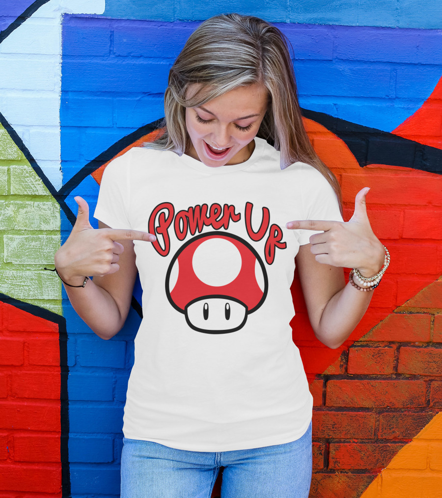 Super Mario Power Up Mushroom T-Shirt