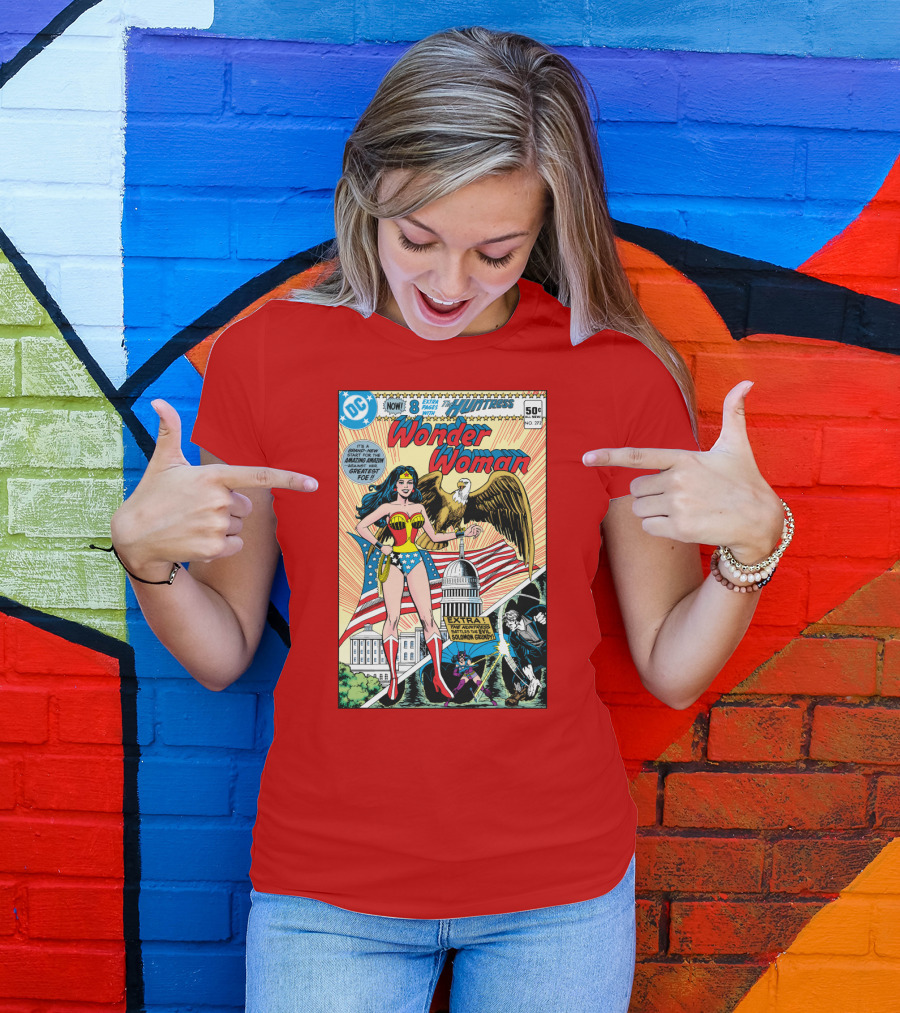 Wonder Woman DC Comics Huntress 1977 Solomon Grundy Patriotic Cover T-Shirt
