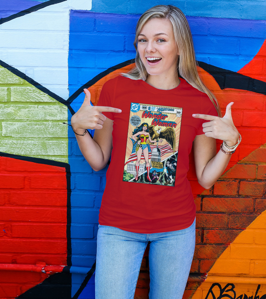 Wonder Woman DC Comics Huntress 1977 Solomon Grundy Patriotic Cover T-Shirt