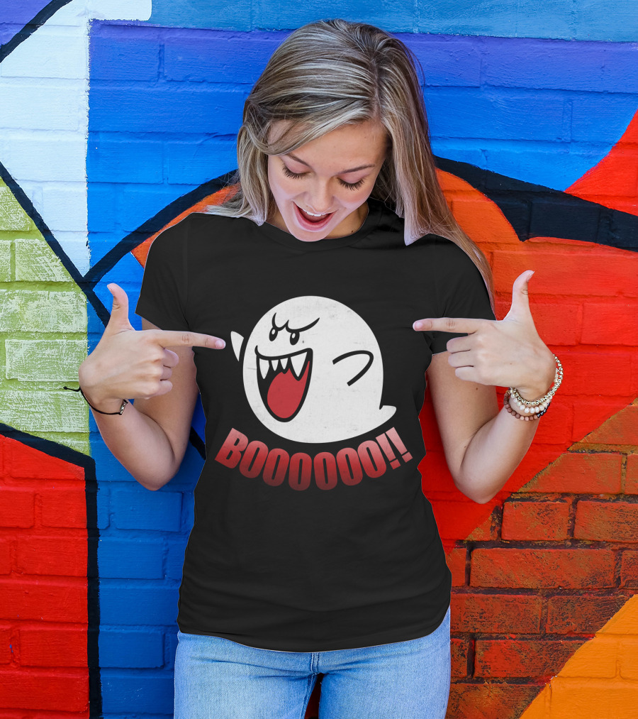 Super Mario Boo Ghost Booooo T-Shirt
