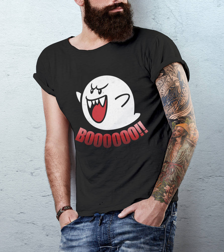 Super Mario Boo Ghost Booooo T-Shirt