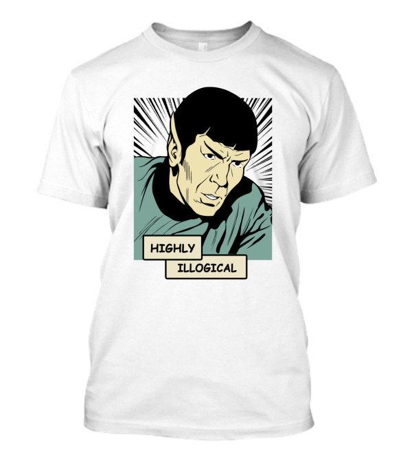 Star Trek Spock Highly Illogical Comic T-Shirt