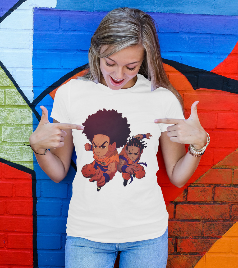 Dragonball Z Fusion Afro Style Characters T-Shirt