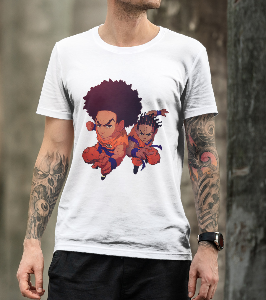 Dragonball Z Fusion Afro Style Characters T-Shirt