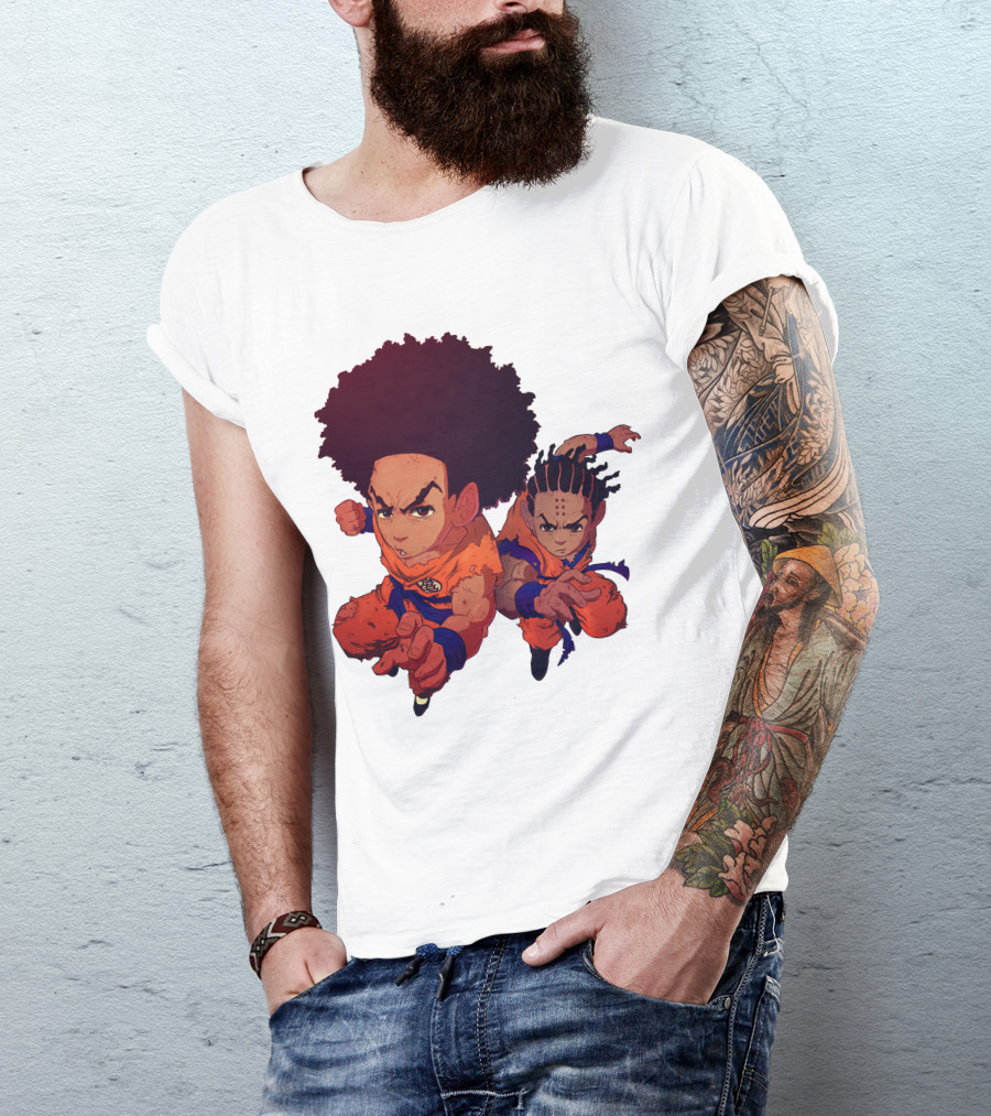 Dragonball Z Fusion Afro Style Characters T-Shirt