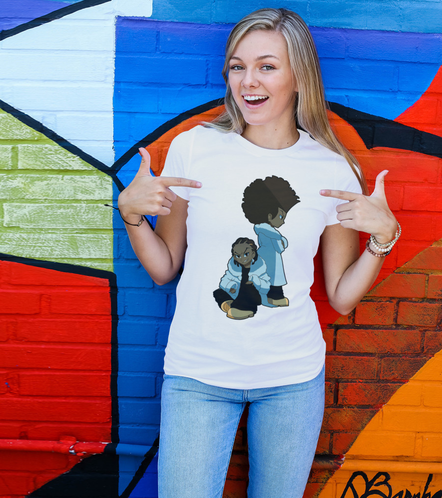The Boondocks Huey And Riley Characters T-Shirt