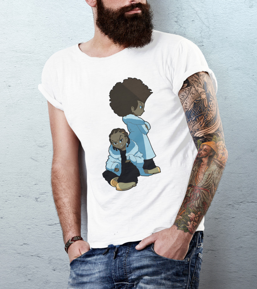 The Boondocks Huey And Riley Characters T-Shirt