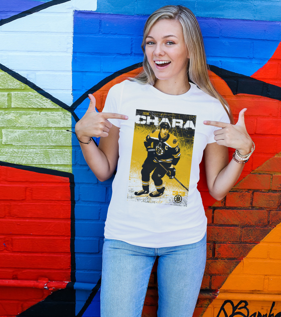 Zdeno Chara Boston Bruins 33 Hockey Captain T-Shirt