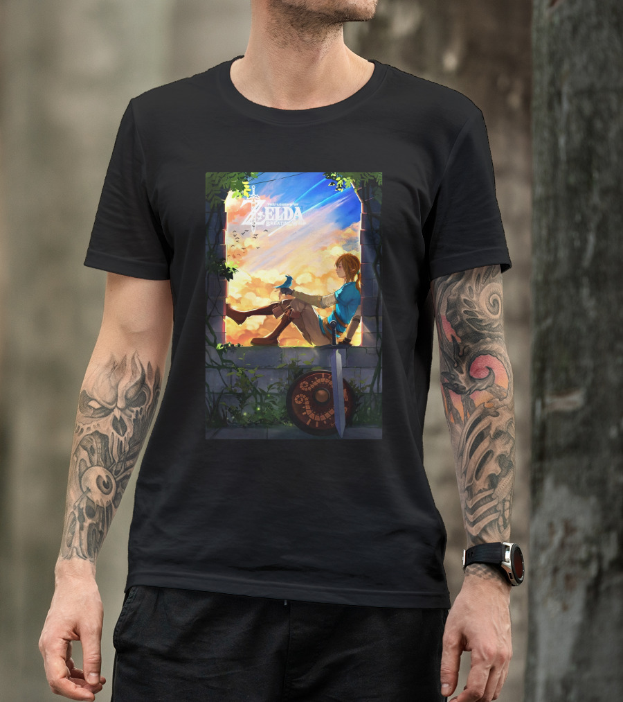 The Legend Of Zelda Breath Of The Wild Heroic Reflection T-Shirt