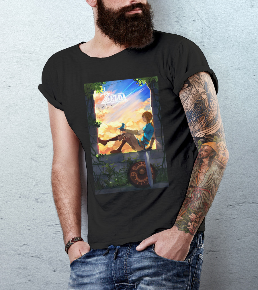 The Legend Of Zelda Breath Of The Wild Heroic Reflection T-Shirt