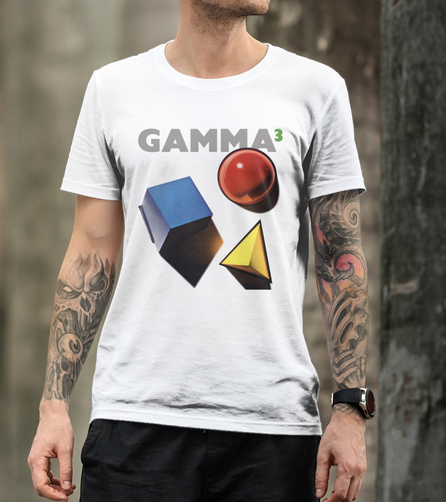 GAMMA 3 Geometric Shapes Cube Sphere Pyramid T-Shirt