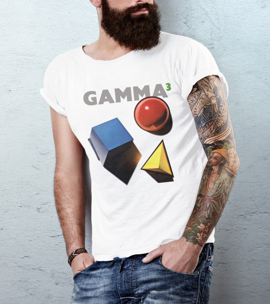 GAMMA 3 Geometric Shapes Cube Sphere Pyramid T-Shirt
