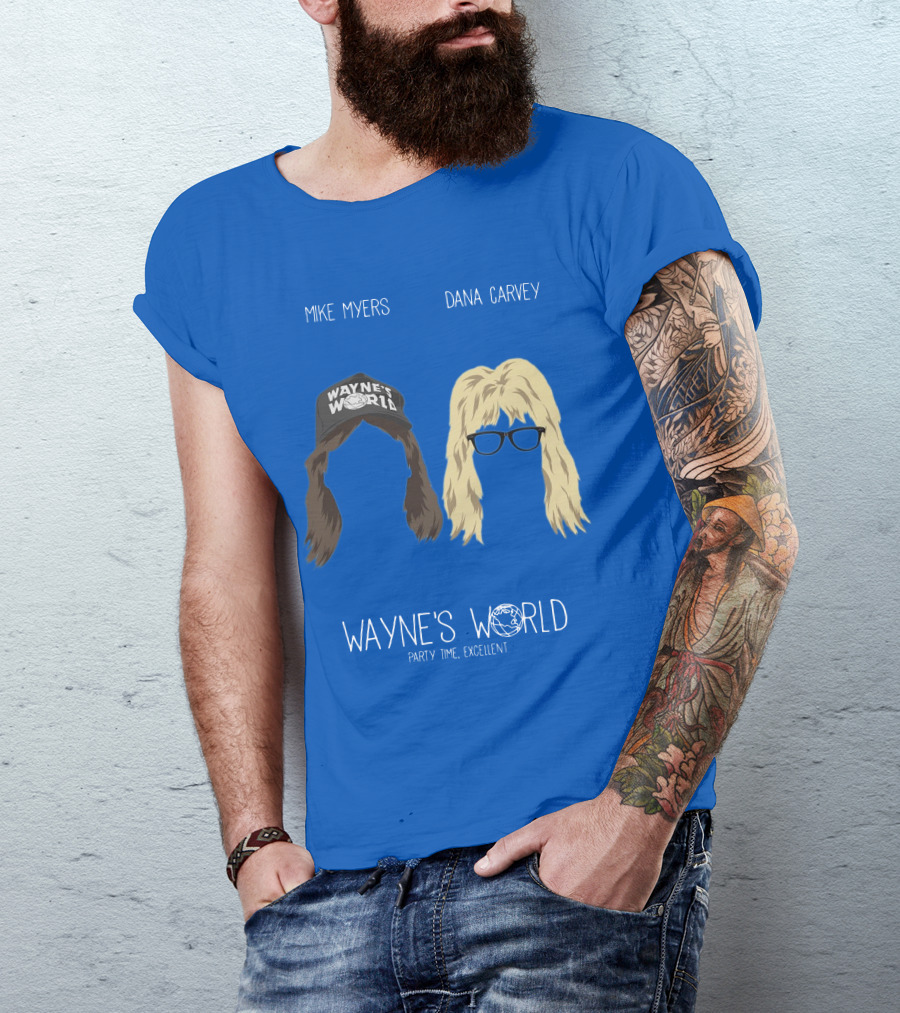 Wayne's World Mike Myers Dana Carvey Party Time Excellent T-Shirt