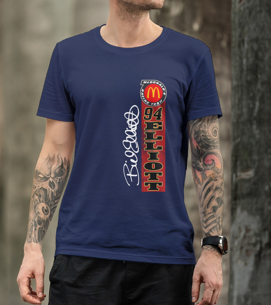McDonald's Racing Team 94 Bill Elliott Signature T-Shirt