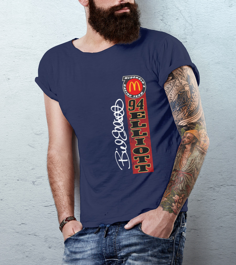 McDonald's Racing Team 94 Bill Elliott Signature T-Shirt