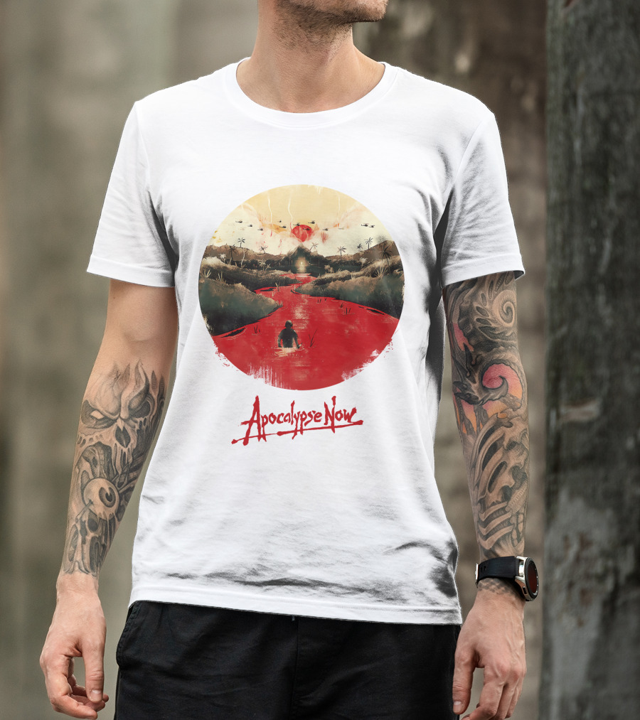 15 Helicopters Jungle River Apocalypse Now T-Shirt