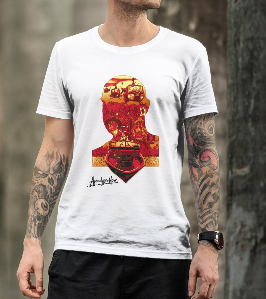 Apocalypse Now Graphic With Helicopters And Boat T-Shirt