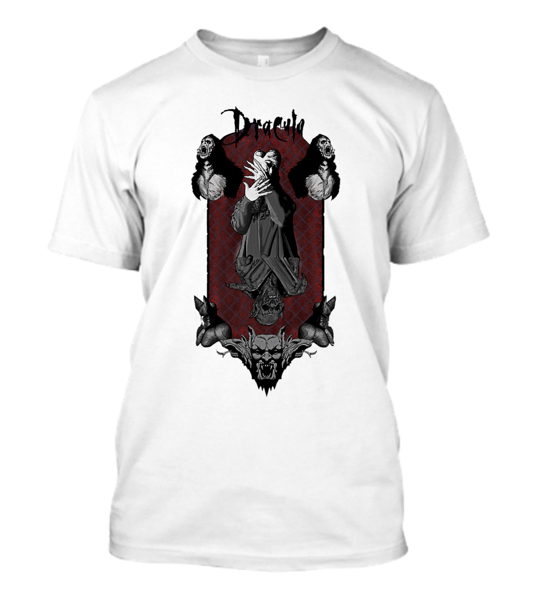 Dracula Vampire Gothic Horror Iconic Imagery T-Shirt