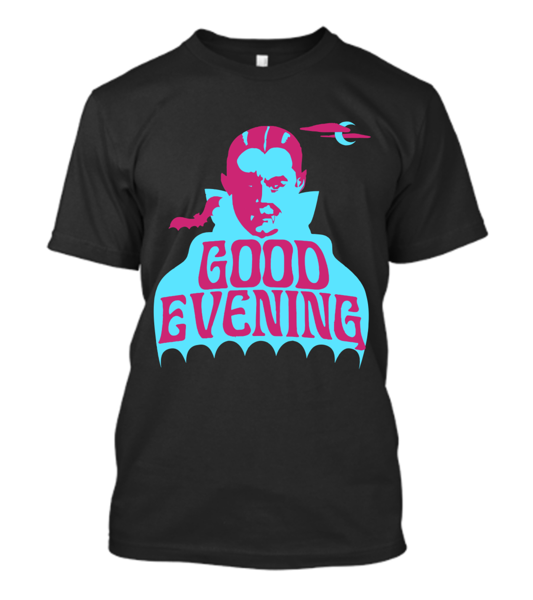 Good Evening Dracula Vampire MoonBat Iconic T-Shirt