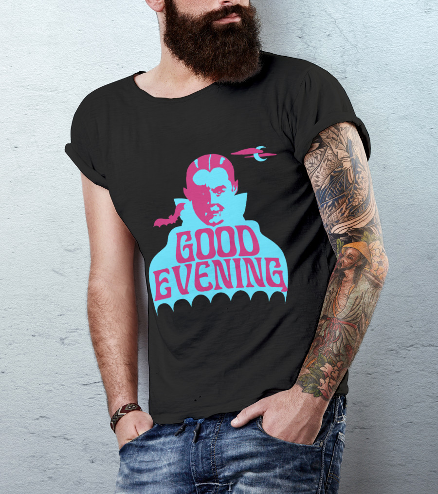 Good Evening Dracula Vampire MoonBat Iconic T-Shirt