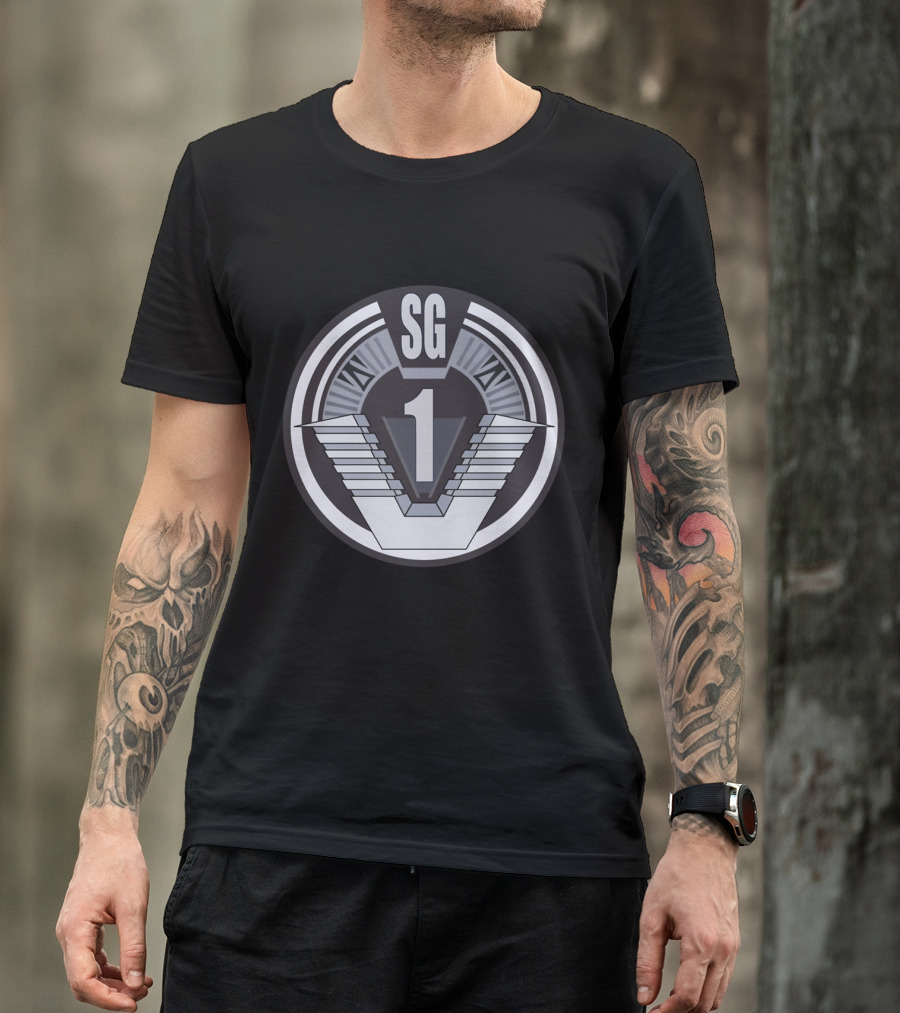 SG1 Roman Numerals Badge T-Shirt