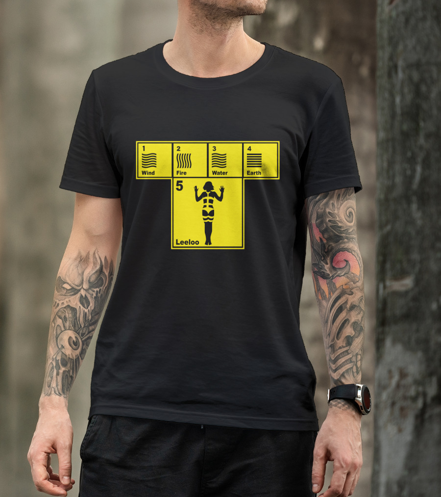 Wind Fire Water Earth Leeloo The Fifth Element T-Shirt