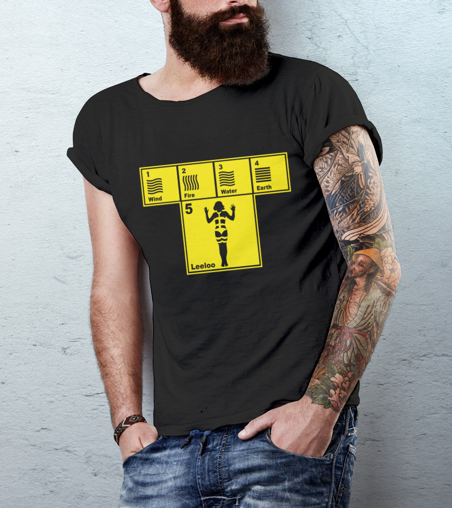 Wind Fire Water Earth Leeloo The Fifth Element T-Shirt