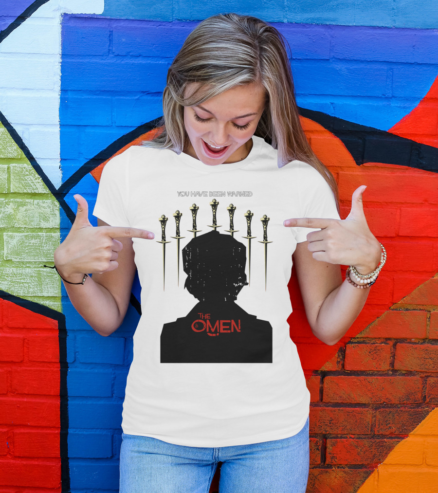 You Have Been Warned The Omen 1976 Silhouette And Daggers T-Shirt