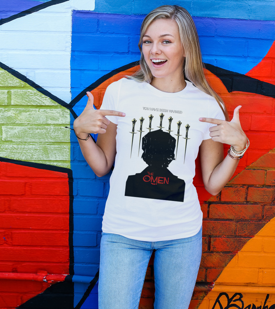 You Have Been Warned The Omen 1976 Silhouette And Daggers T-Shirt