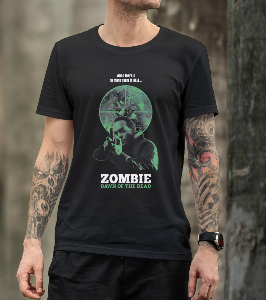 When There's No More Room In Hell Zombie Dawn Of The Dead 1978 T-Shirt