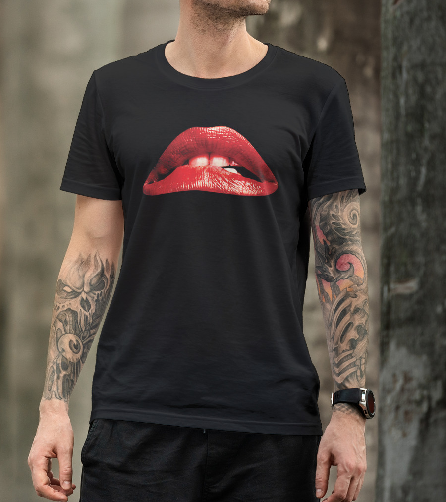 The Rocky Horror Picture Show 1975 Red Lips Iconic Movie T-Shirt