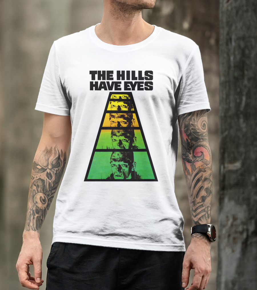 The Hills Have Eyes Retro 1977 Pyramid Faces T-Shirt