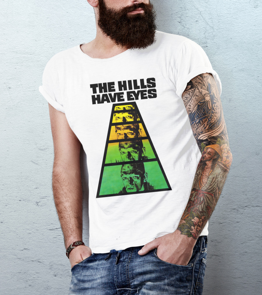 The Hills Have Eyes Retro 1977 Pyramid Faces T-Shirt