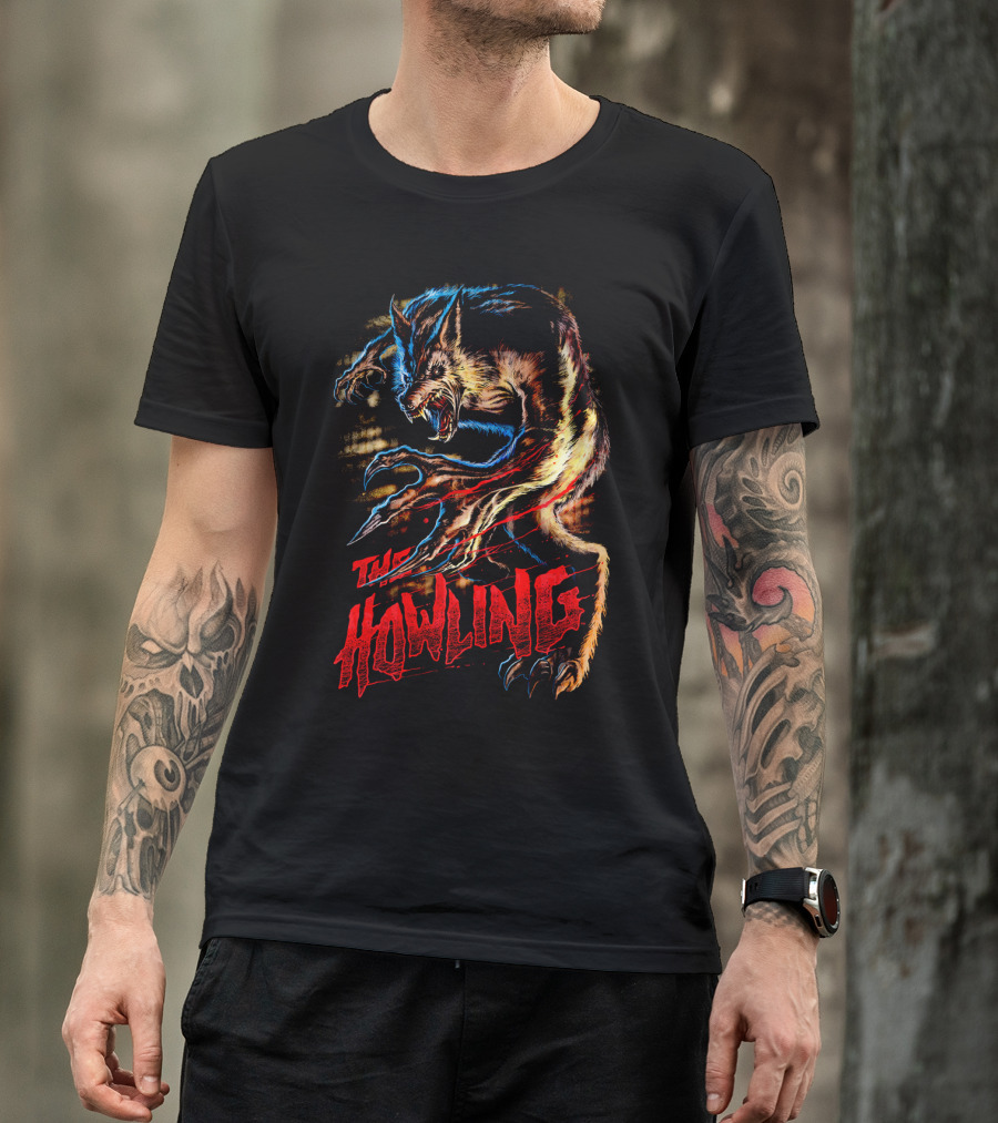 The Howling Werewolf Creature Retro Horror T-Shirt