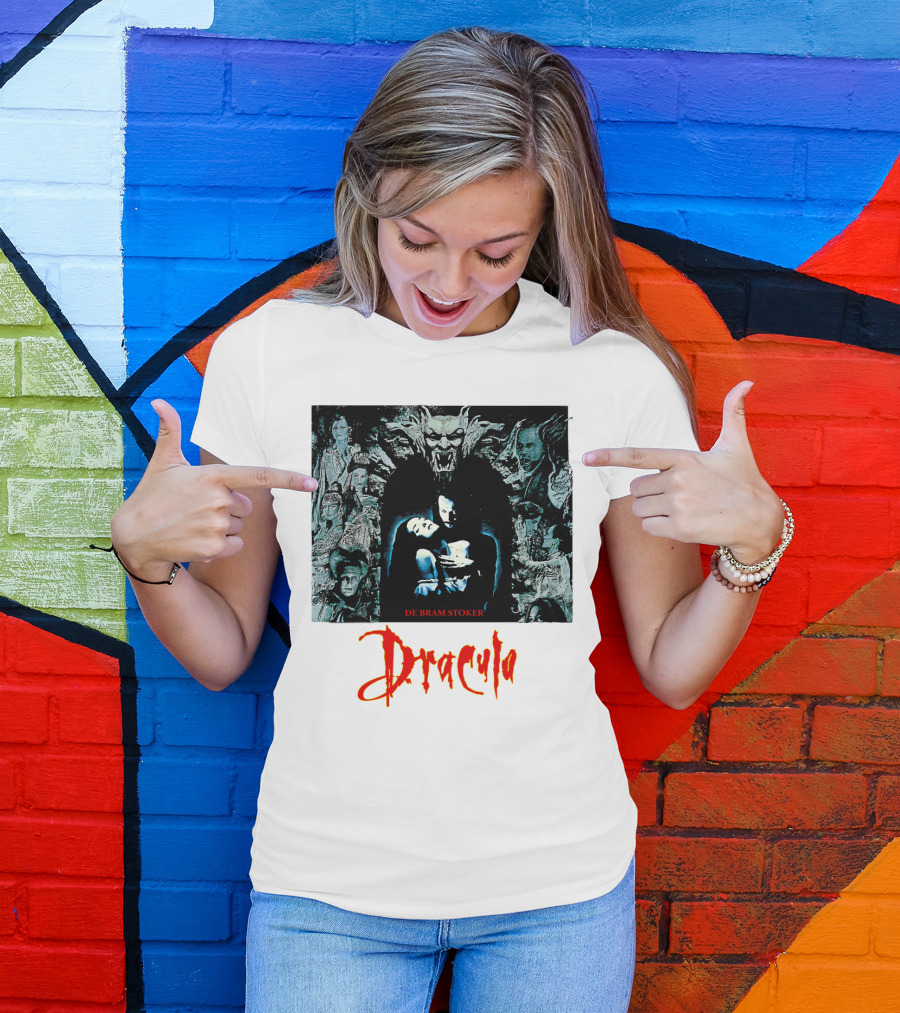 Dracula De Bram Stoker Vampire Collage 1992 T-Shirt