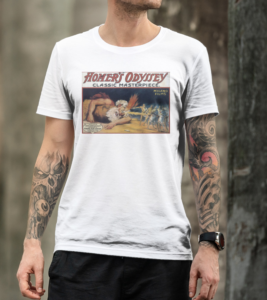 Homer's Odyssey Classic Masterpiece Milano Films Exclusive North American Rights Monopol Film Company T-Shirt