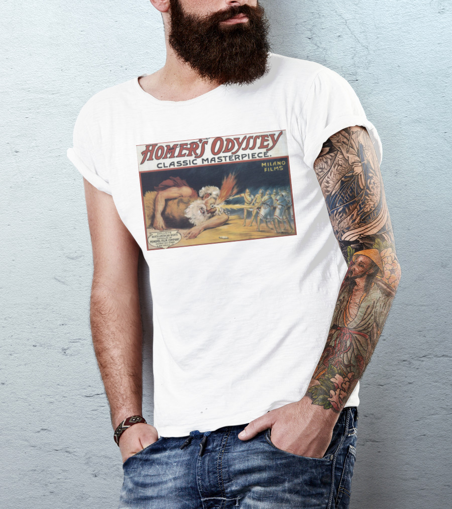 Homer's Odyssey Classic Masterpiece Milano Films Exclusive North American Rights Monopol Film Company T-Shirt