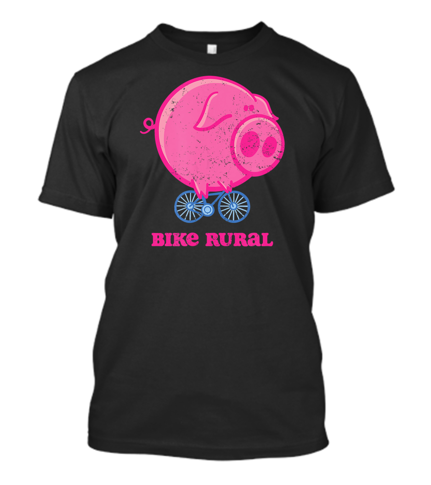 Bike Rural Pig Bicycling T-Shirt